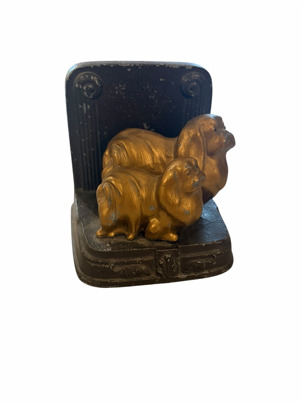 Jennings Brothers Art Deco Pekingese dog bookend